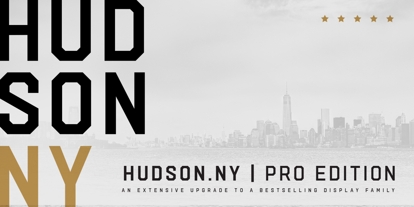 Example font Hudson NY Pro Serif #1